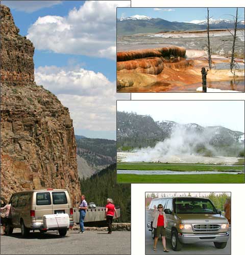 Mini bus tour of upper loop, Yellowstone Park