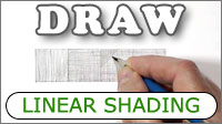 Linear shading with graphite pencil - hatching, cross-hatching, scribble, and stippling