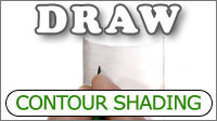 Contour Shading - hatching, cross-hatching, and flat shading following the surface contour - and blending of the result