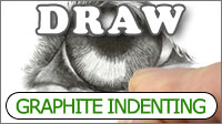 Graphite Indenting - Indenting with a hard grade pencil to your paper in pencil drawing with all the benefits and problems explained