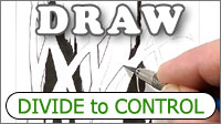 Conclusion to breaking a pencil drawing down into manageable parts