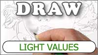 Drawing light values with graphite pencil