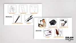 In the next video I'll introduce you to five mechanical devices for layout guidelines in your drawing