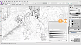 Using the Selection Brush tool in Affinity Photo to select two or more objects
