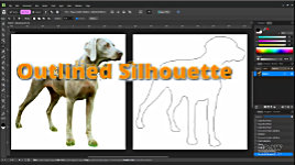 Creating an Outlined Silhouette in Affinity 3