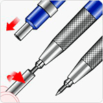 Staedtler 780c clutch pencil with integral sharpener