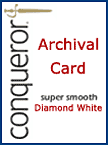 Conqueror Diamond White CX22 plate-finish paper