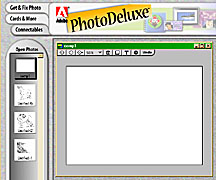 Adobe PhotoDeluxe used for composing artwork