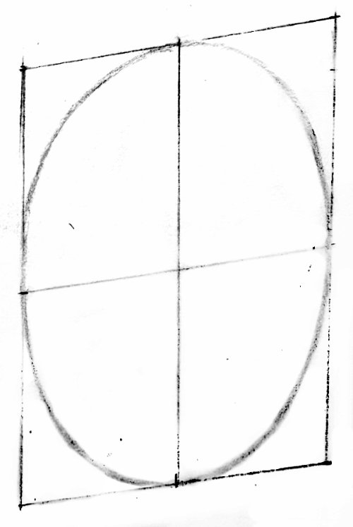 Hand-drawn ellipse