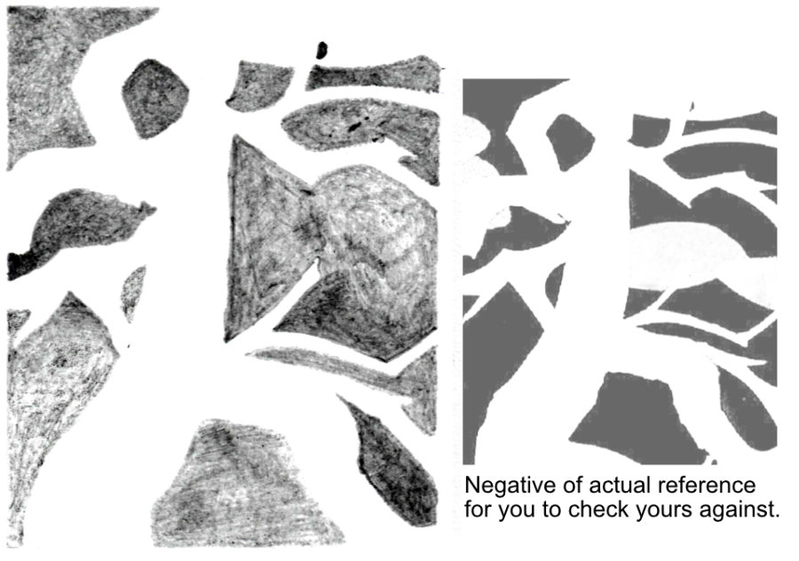 Drawing negative space