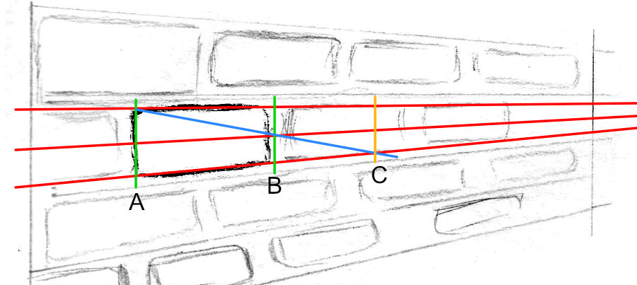 Bricks in perspective - how to draw them