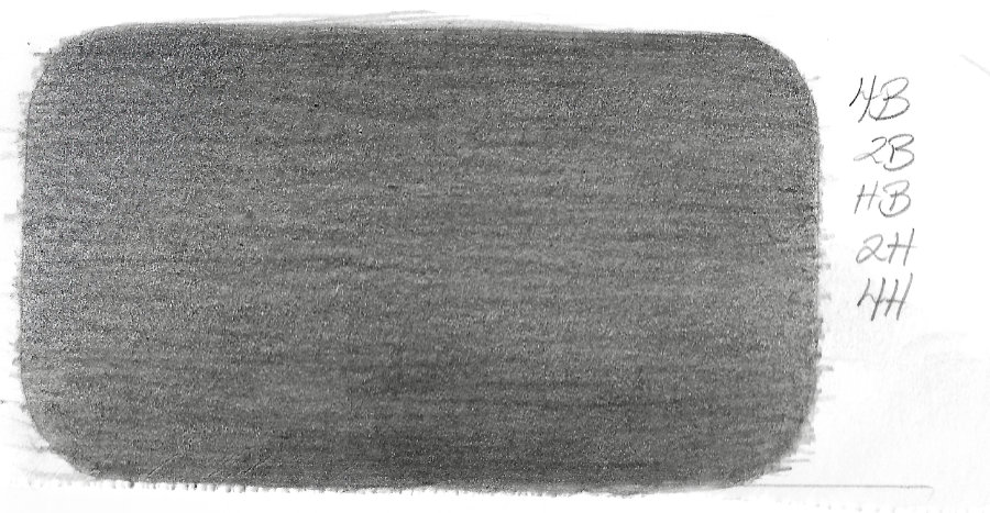 Layering different pencil grades