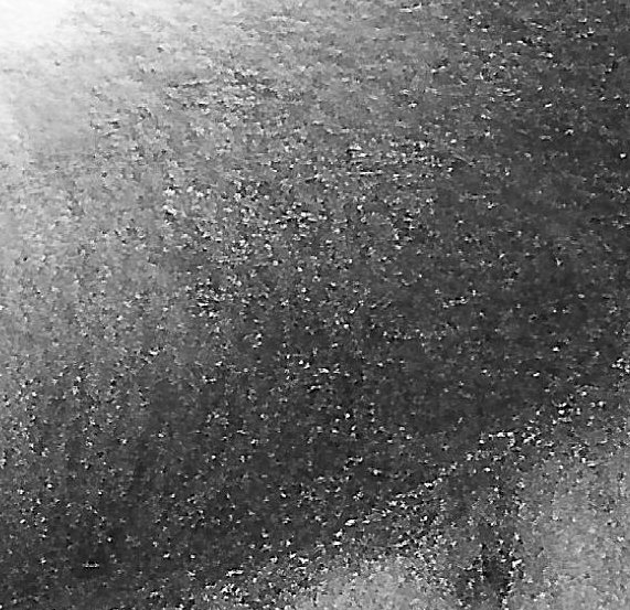 Holes in tooth of pencil drawing